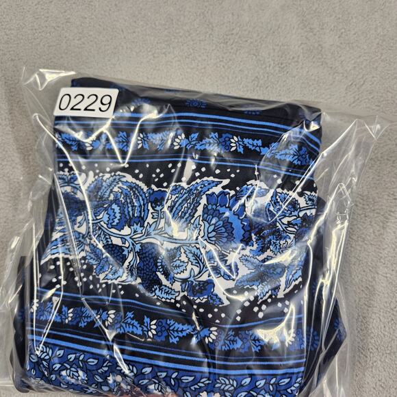 Michael Michael Kors Blouse Womens 2X Blue Office Career Church Keyhole Plus - Picture 9 of 9